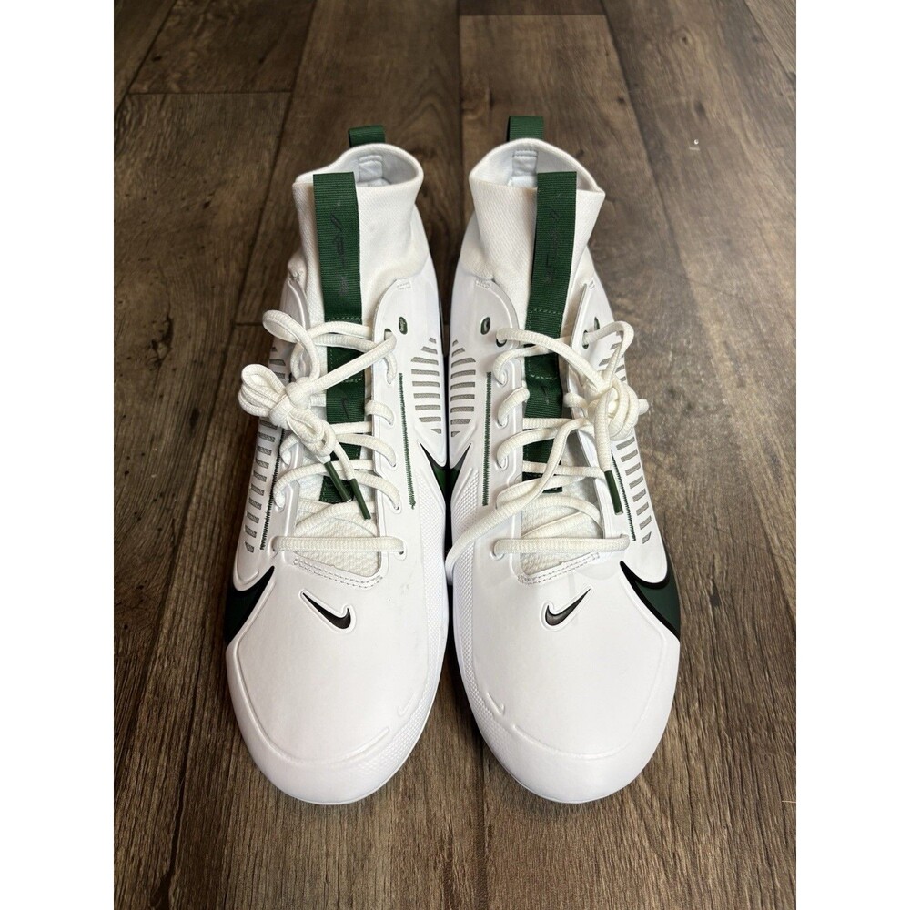 Nike Vapor Edge Pro 360 2 TB White Green Football FQ4044-101 Men’s Size 15
